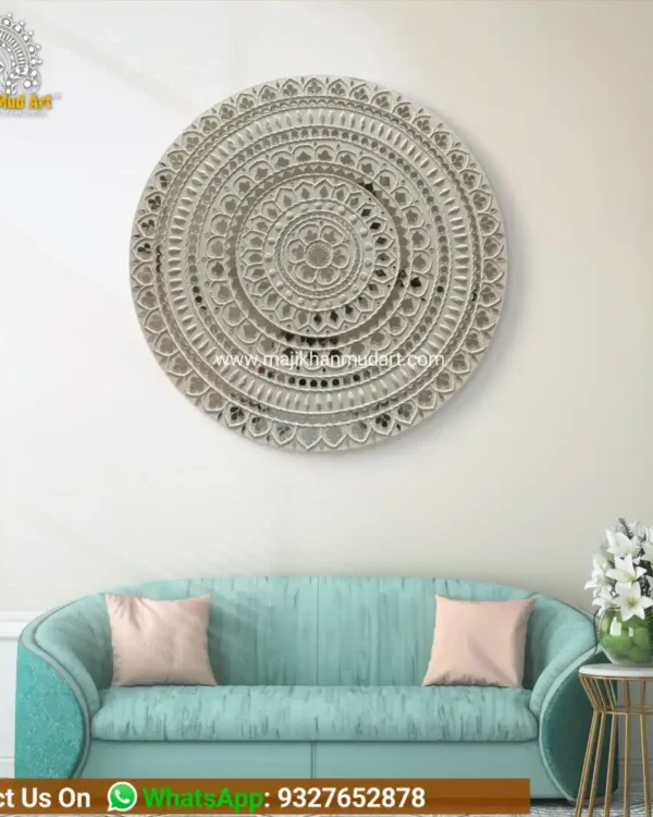 Mandala design in Lippan art | home decor | wall art piece
