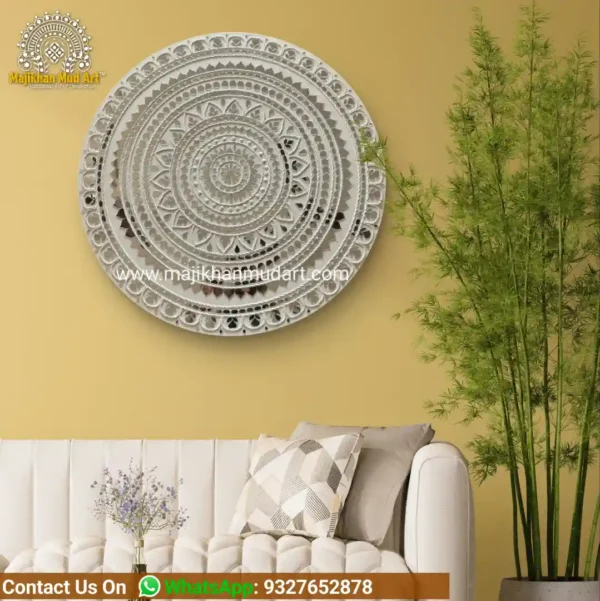Mandala design in Lippan art | home decor | wall art piece