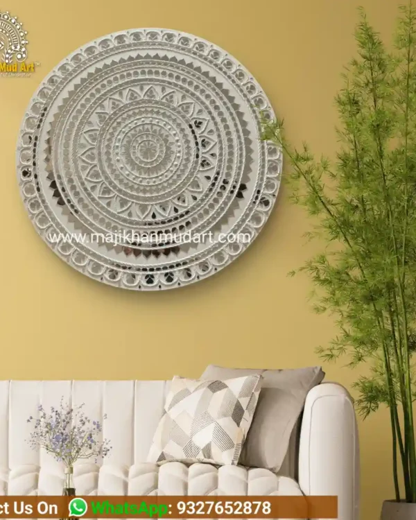 Mandala design in Lippan art | home decor | wall art piece