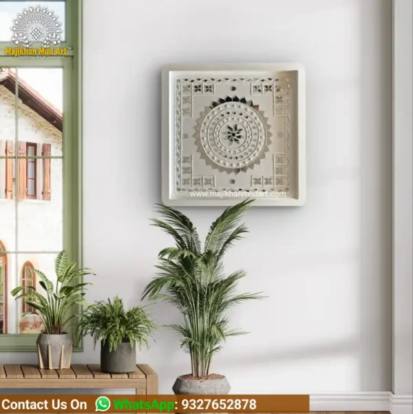 Bhori flower | Embroidery-Inspired Wall Décor piece