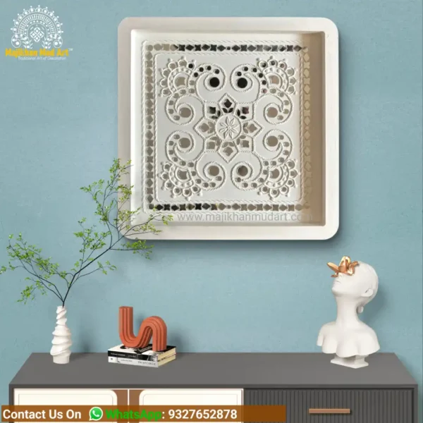 kundha and bhonri flower design Lippan Art | local language word
