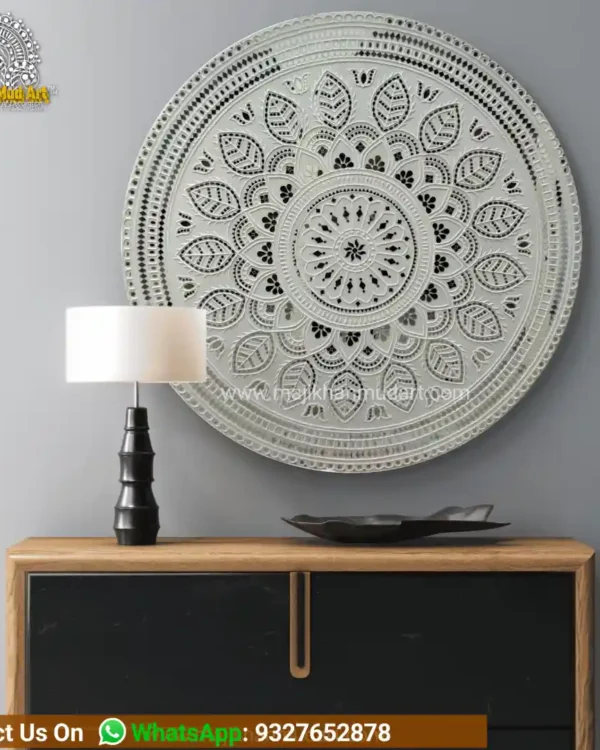 Special intricate Mutva Mud work round large piece| Lippan art round frame| home decor