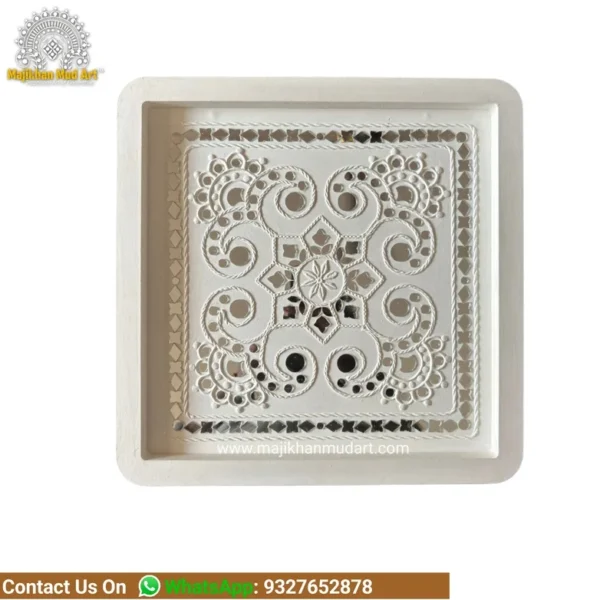 kundha and bhonri flower design Lippan Art | local language word - Image 2