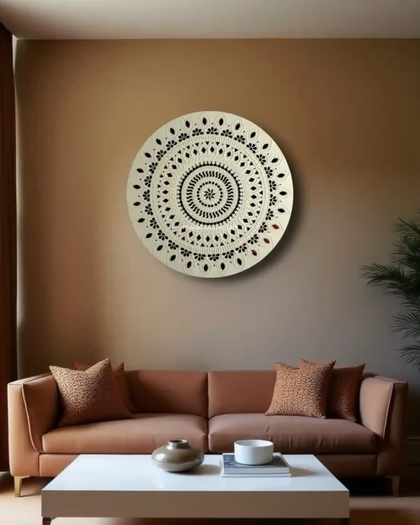 Handmade Lippan art mandala piece| beutiful piece made by hands | home decor piece | interior decor item | decor wall piece